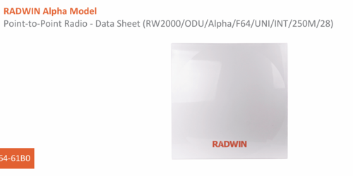 Radwin Alpha Model 61B0 2 illustrative image