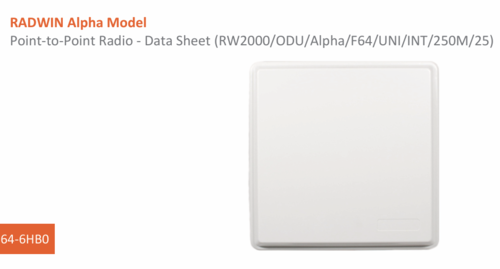 Radwin Alpha Model 6HB0 2 illustrative image